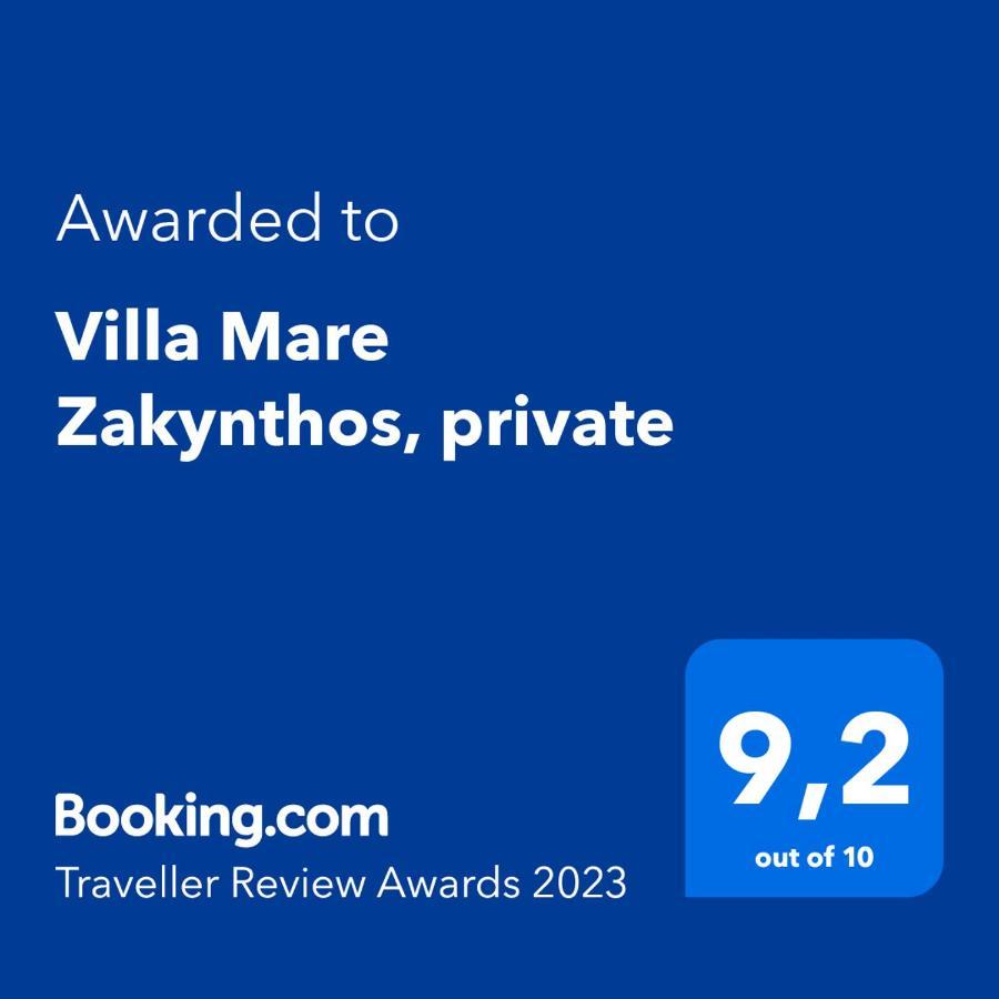 Villa Mare Zakynthos, Private Laganas Eksteriør billede